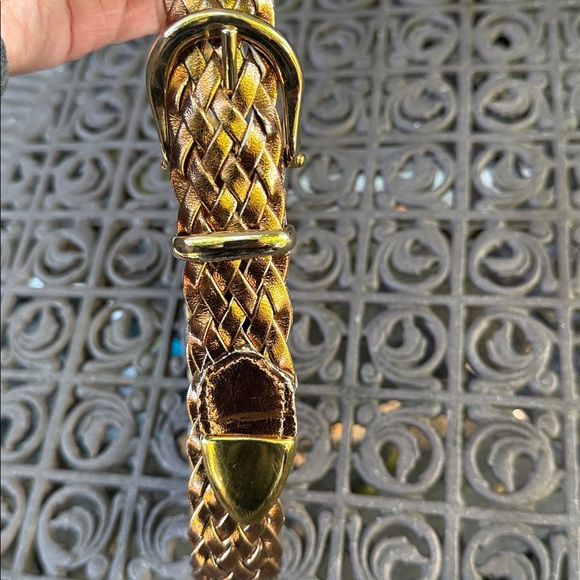 Vintage Braided Bronze Belt women’s Size 28 - Picture 2 of 4